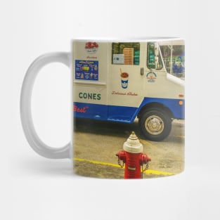 Ice Cream Truck Summer Street Hydrant Hoboken NJ Mug